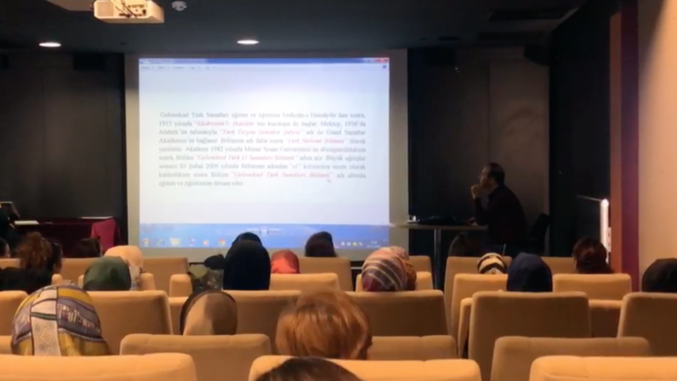 Prof.Dr.Faruk TAŞKALE Hocamız ile Tezhip Sanatında Terminoloji Konulu Seminerimiz