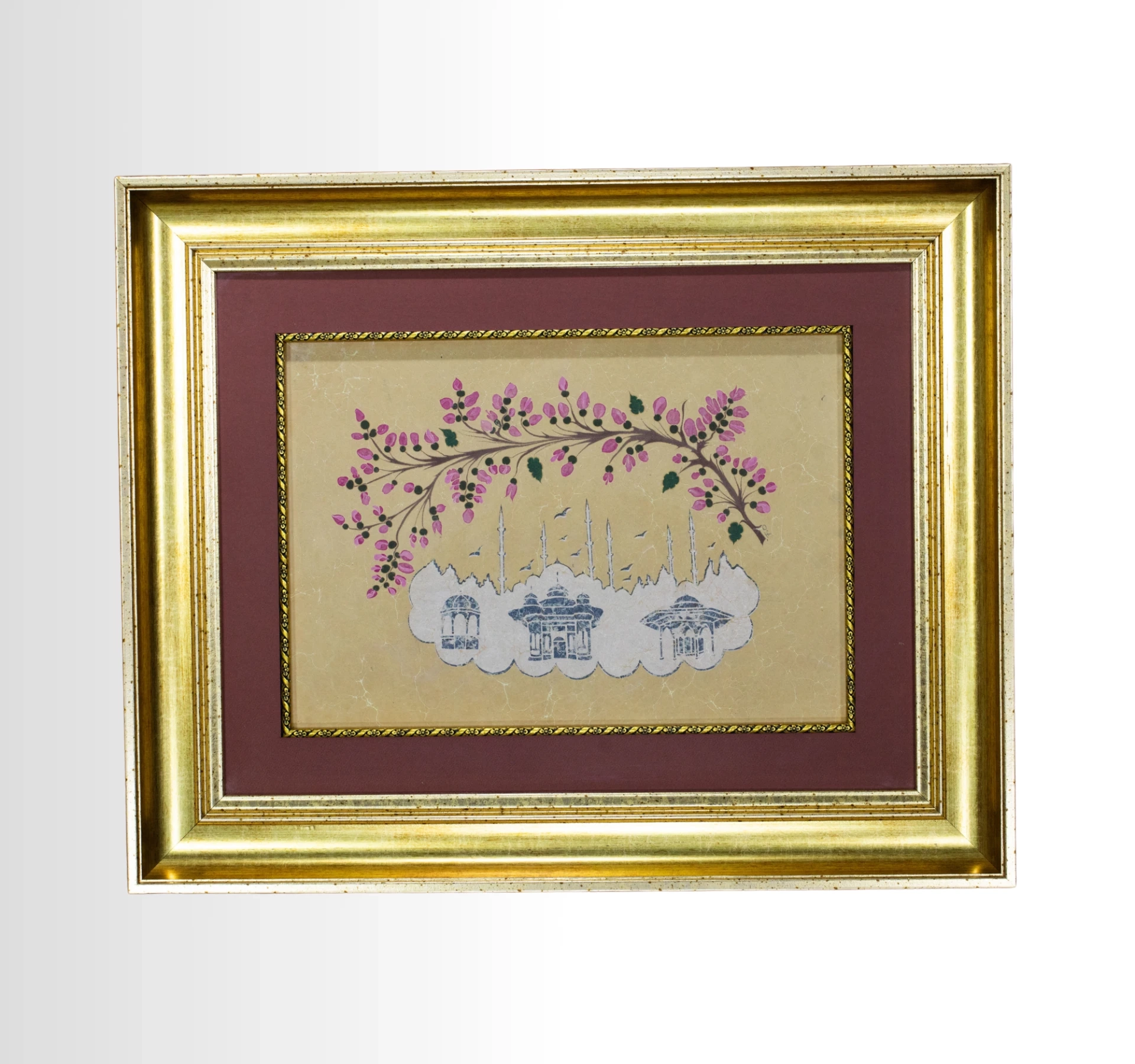 Erguvan ve İstanbul Ebru Levha